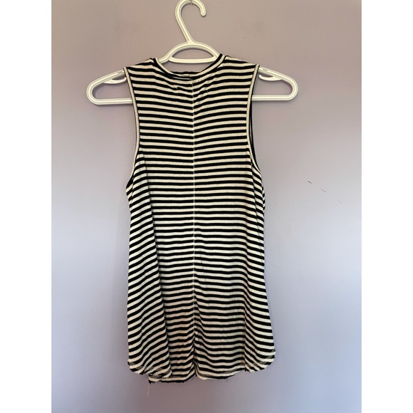Anthropologie Pure + Good Striped Mock Neck Tank - Picture 3 of 3